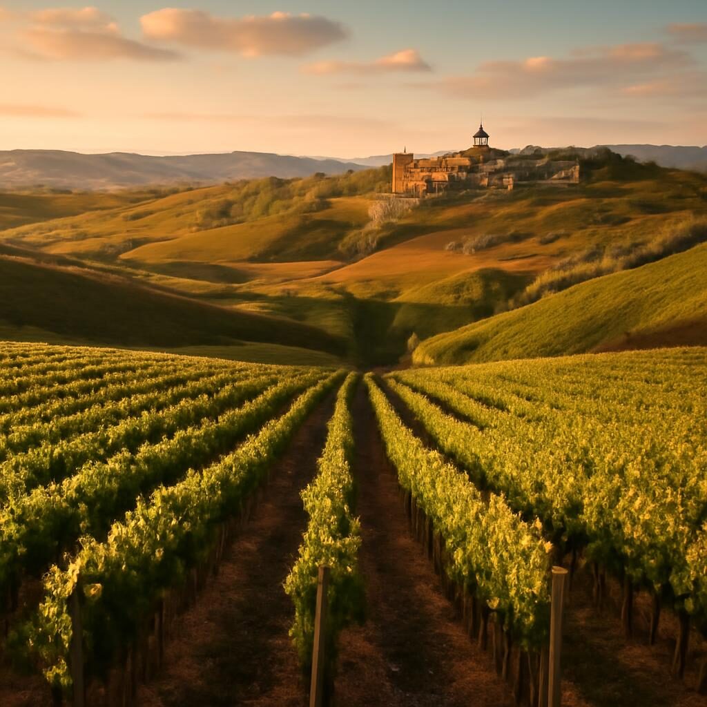 Vignobles Beaujolais collines coteaux paysage