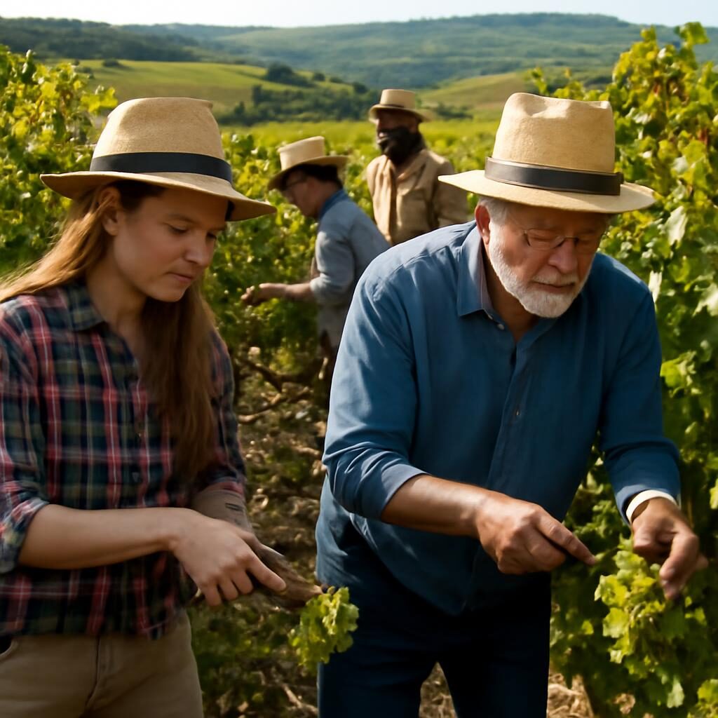 Vendange raisin blanc Chardonnay Beaujolais récolte