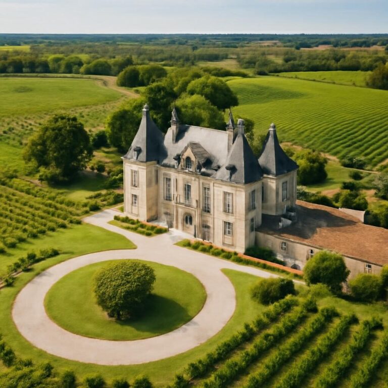 Grand vin Bordeaux château prestigieux vignobles été