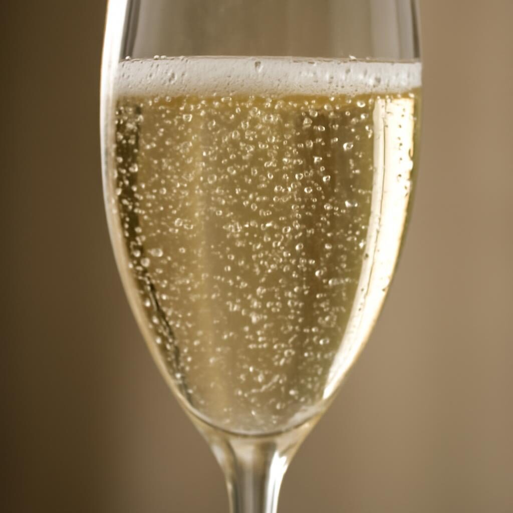 Flûte fines bulles Crémant Alsace pétillant macro