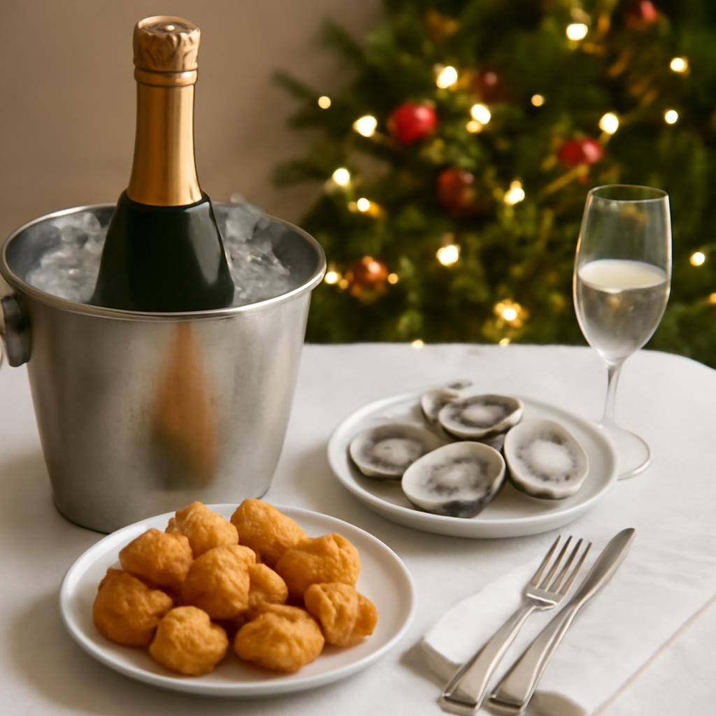 Cremant du bourgogne aperitif gougeres seau a glace