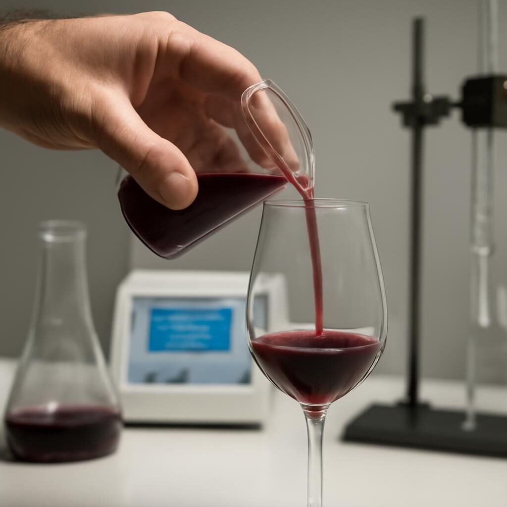 Analyse des sulfites au laboratoire dans un vin nature
