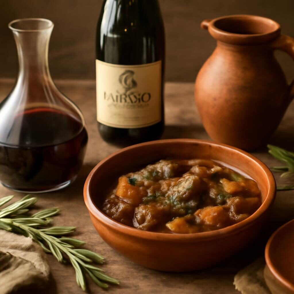 Gigondas vin rouge et plat d agneau provencal
