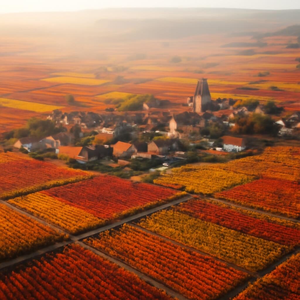 Pommard vin vignobles bourguignons en automne