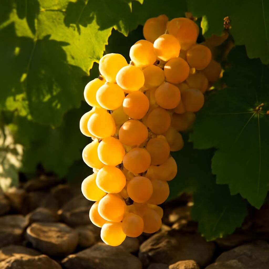 Vin blanc de Loire grappes de Chenin Blanc
